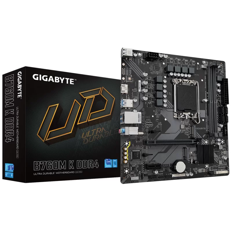  Tarjeta madre Gigabyte B760M K - Socket 1700