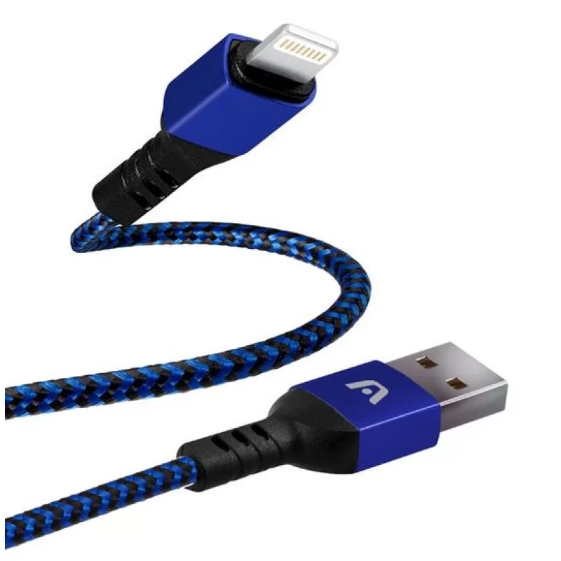 Cable Argom USB - A a Lightning 1.8M Azul - Trenzado