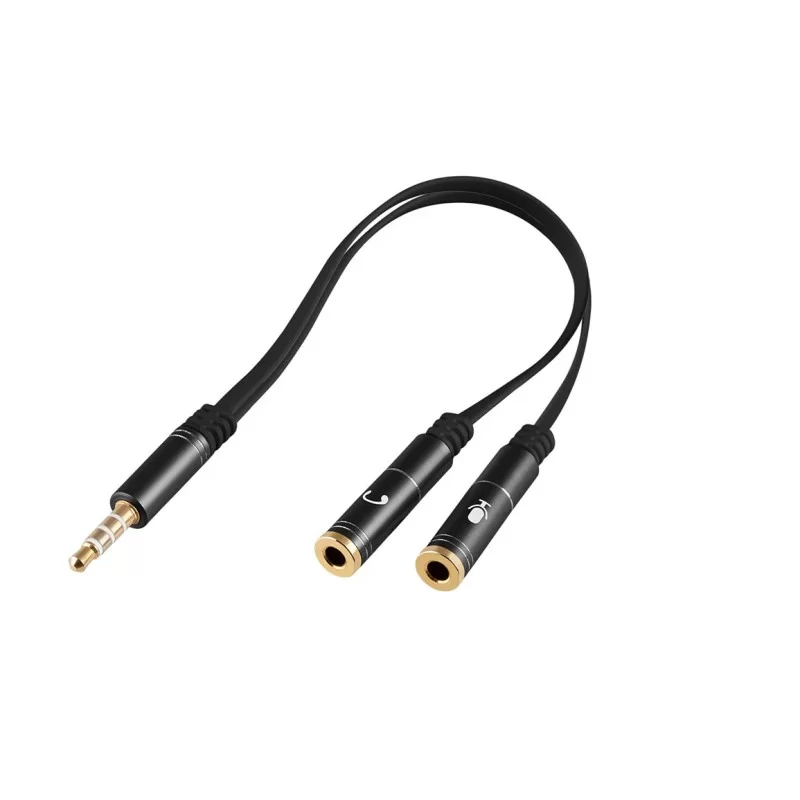 Adaptador Audio Argom Dual 3.5MM Hembra A 3.5MM