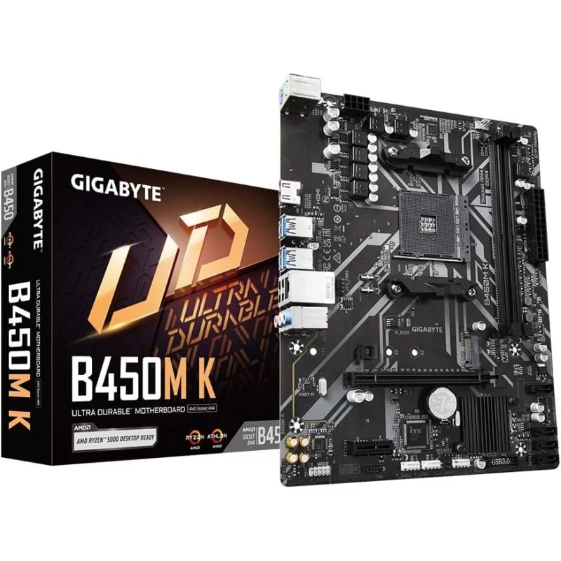  Tarjeta madre Gigabyte B450M K - Socket AM4