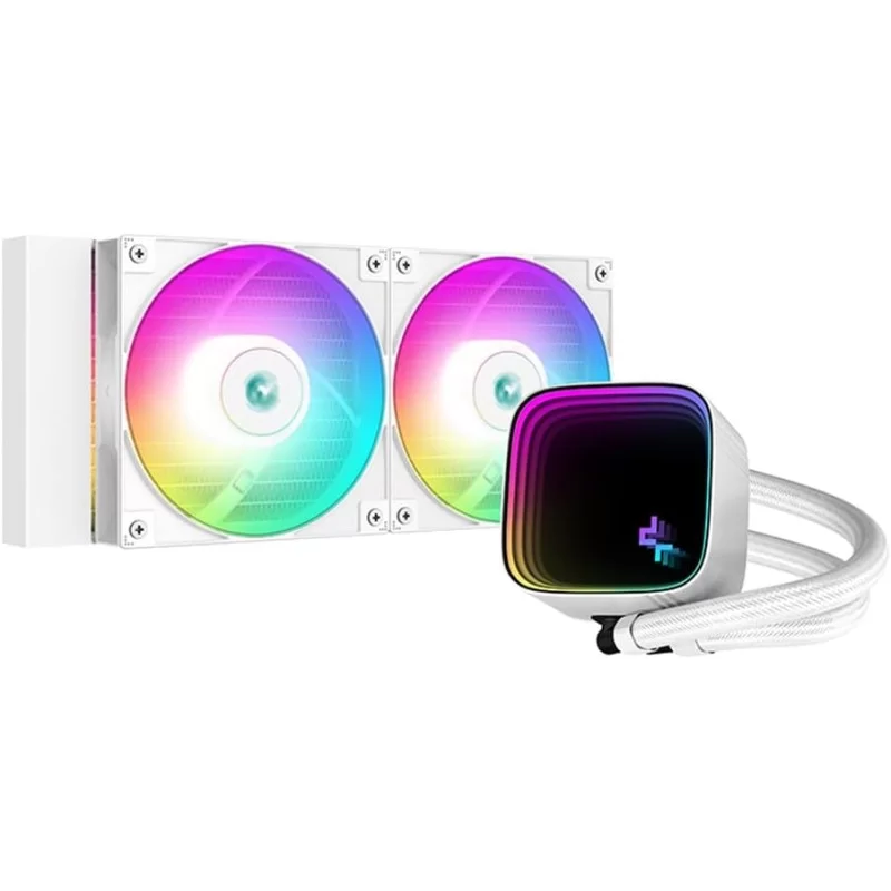 SISTEMA DE ENFRIAMIENTO LIQUIDO DEEPCOOL LS520 SE 240MM RGB - BLANCO