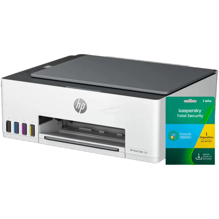 Impresora HP Smart Tank 580 Multifuncional - Regalia Kaspersky