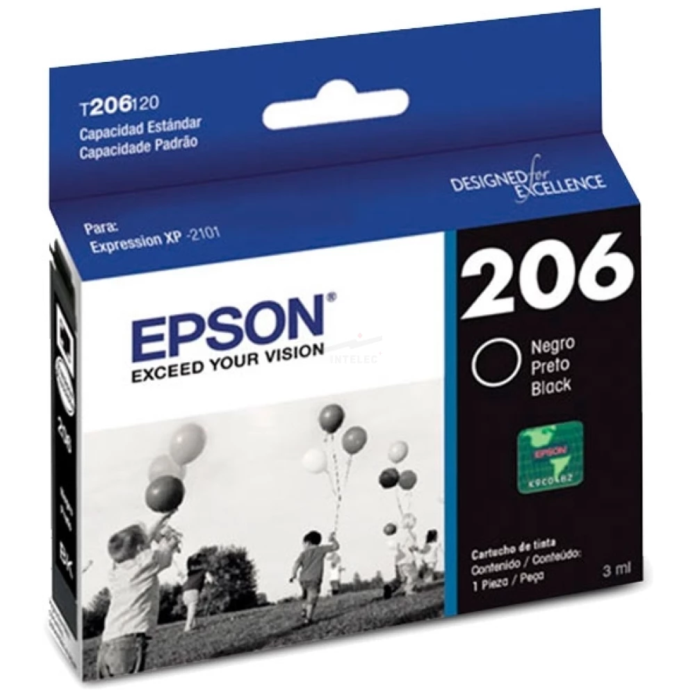 CARTUCHO DE TINTA EPSON 206 - NEGRO